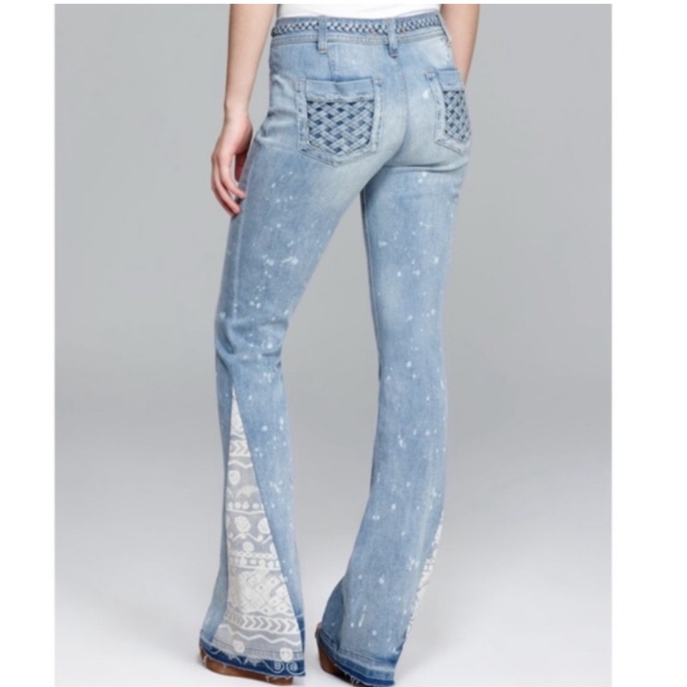 Free People Light Blue Flare Jeans